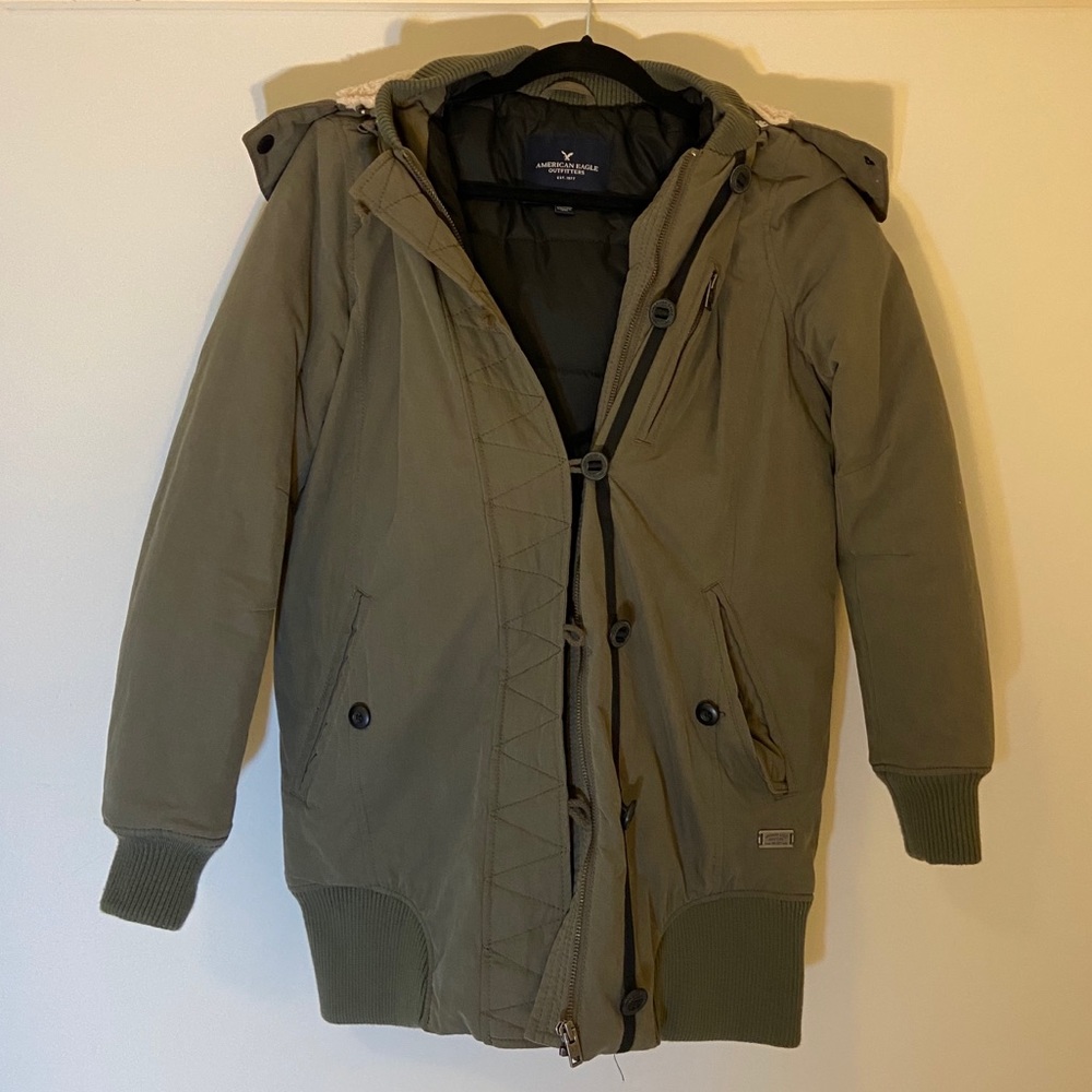 AE khaki parka